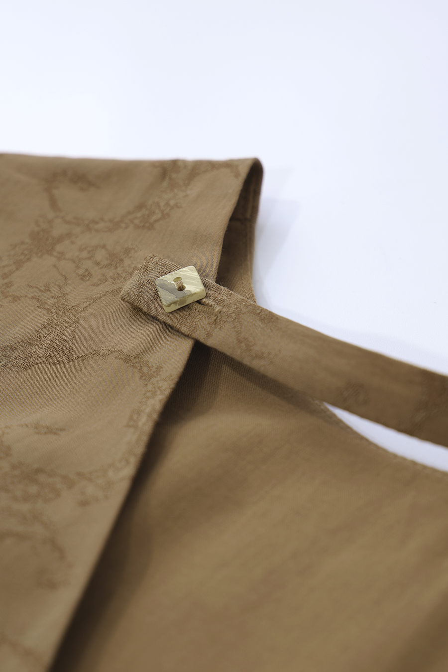 Lantern Sleeve Jacquard Dress