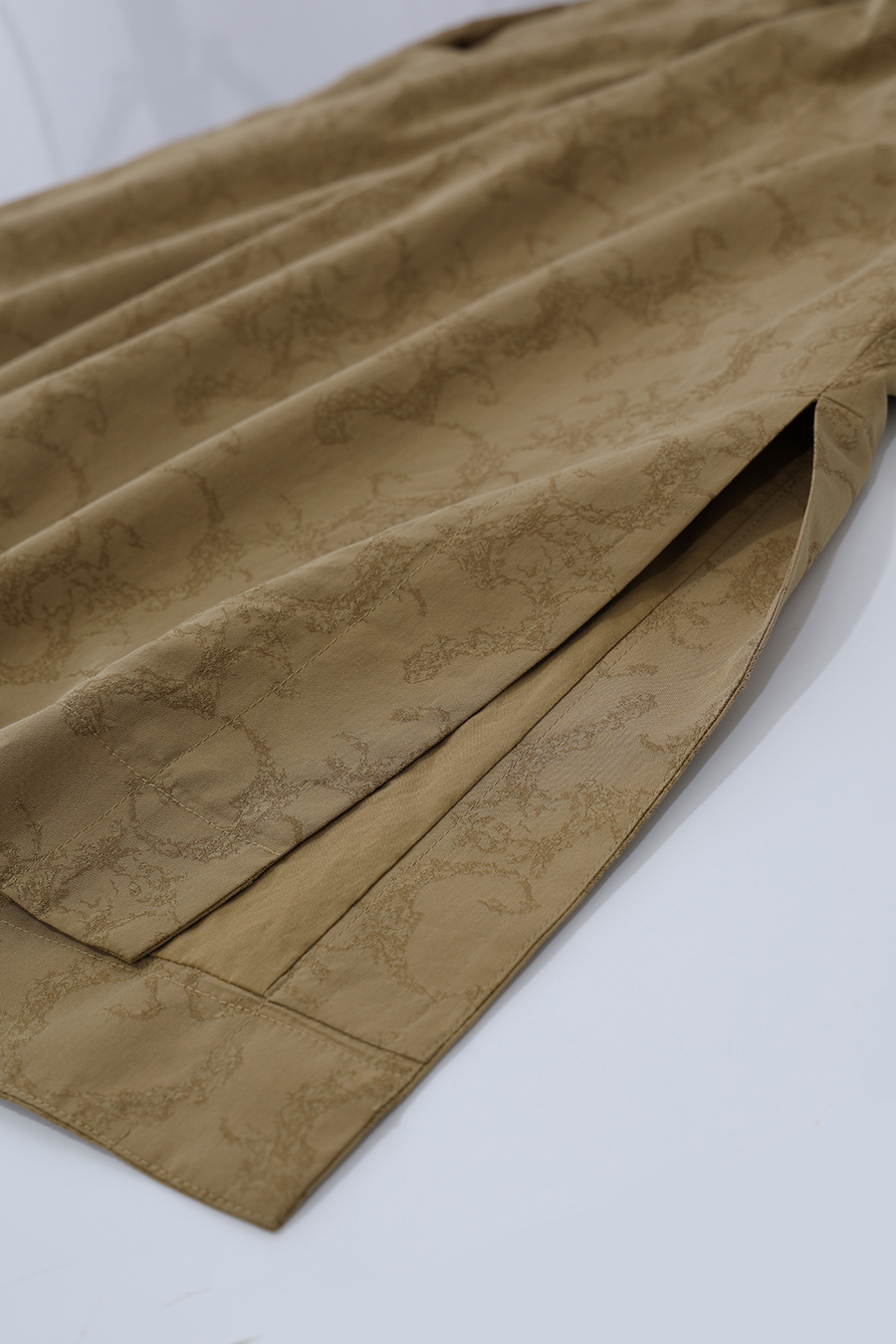 Lantern Sleeve Jacquard Dress