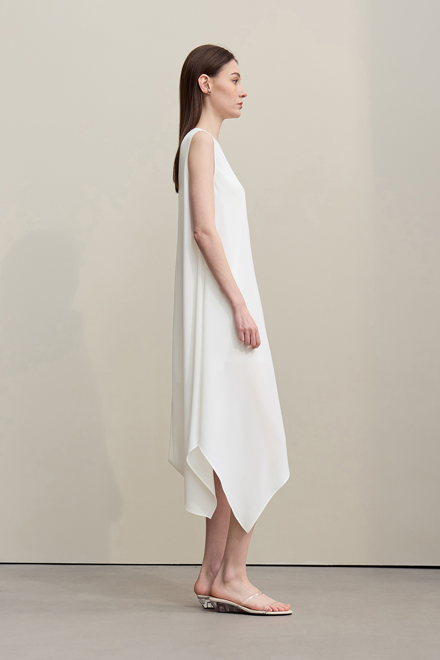 Irregular Gathered Dress|AMII