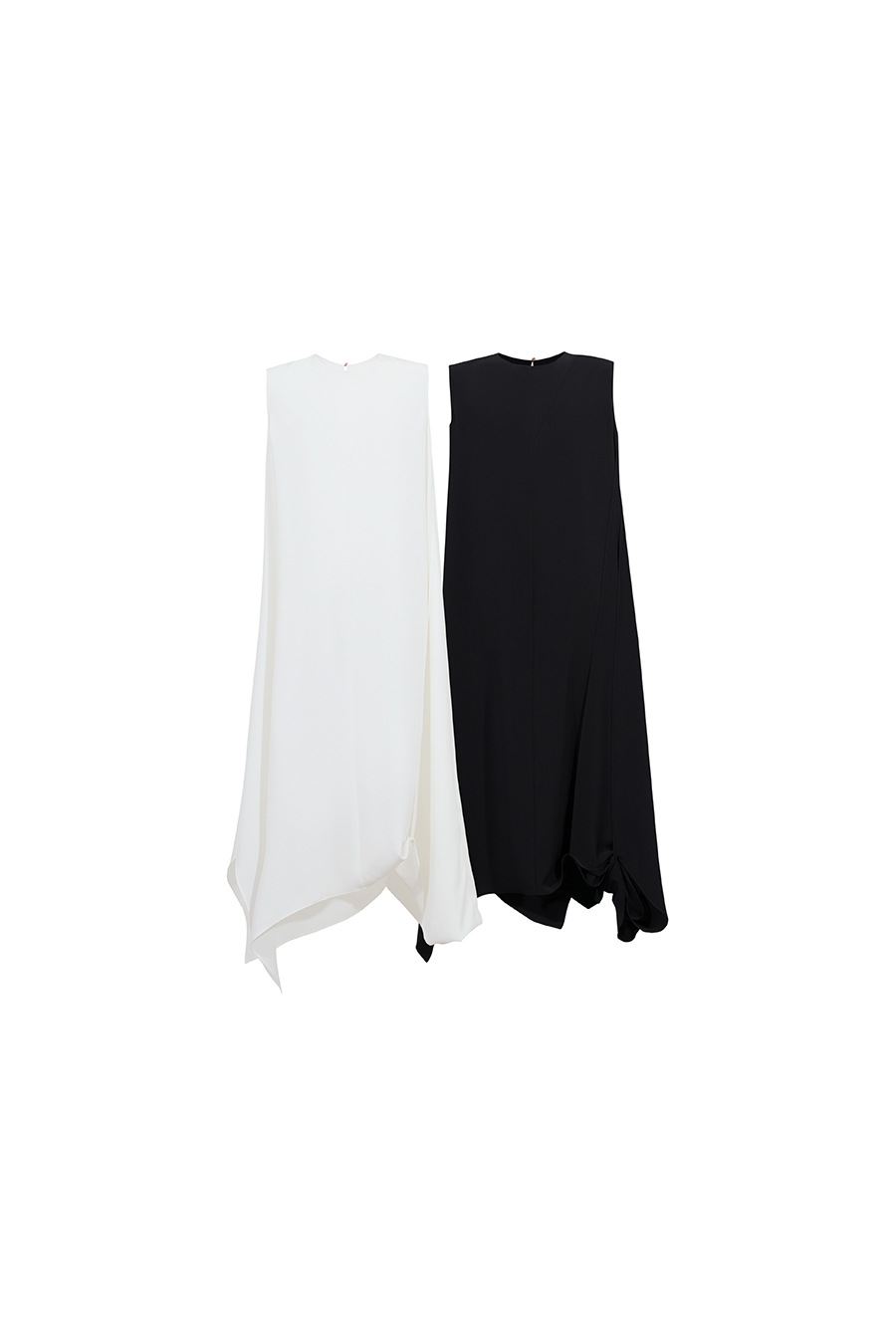 Irregular Gathered Dress|AMII