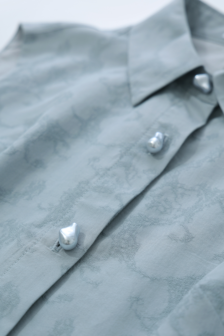 Lapel Jacquard Dress|AMII
