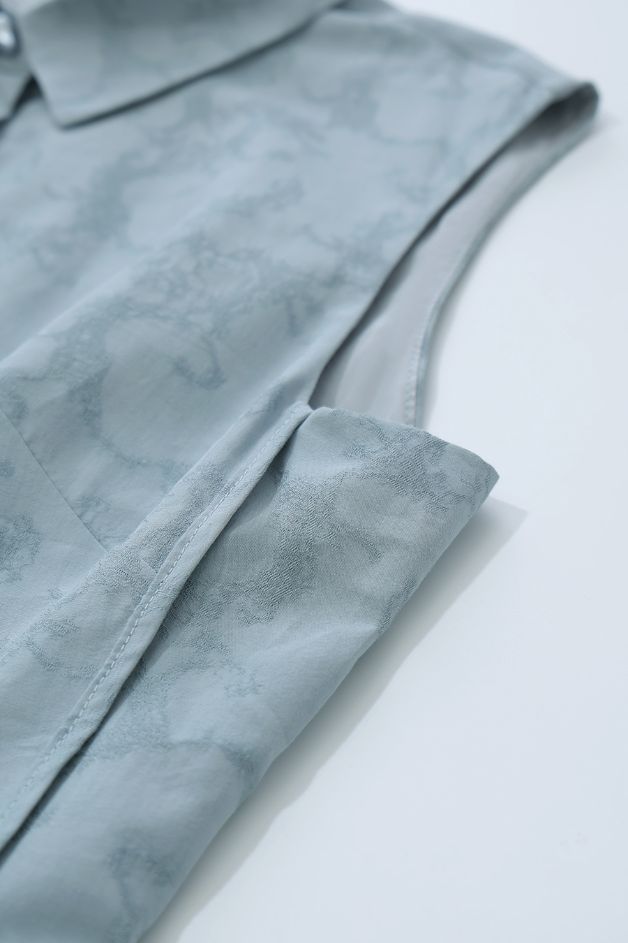 Lapel Jacquard Dress|AMII