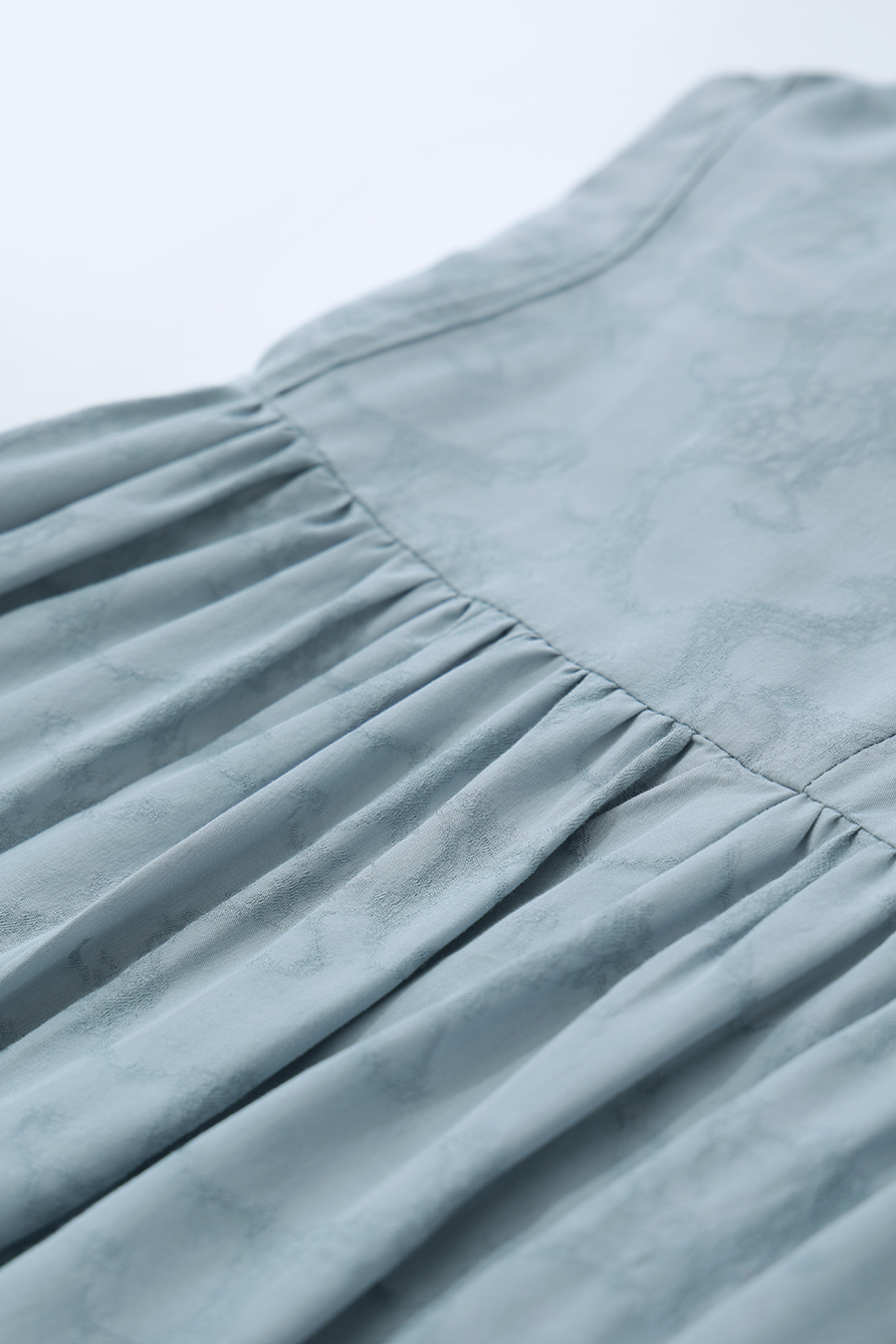 Lapel Jacquard Dress|AMII