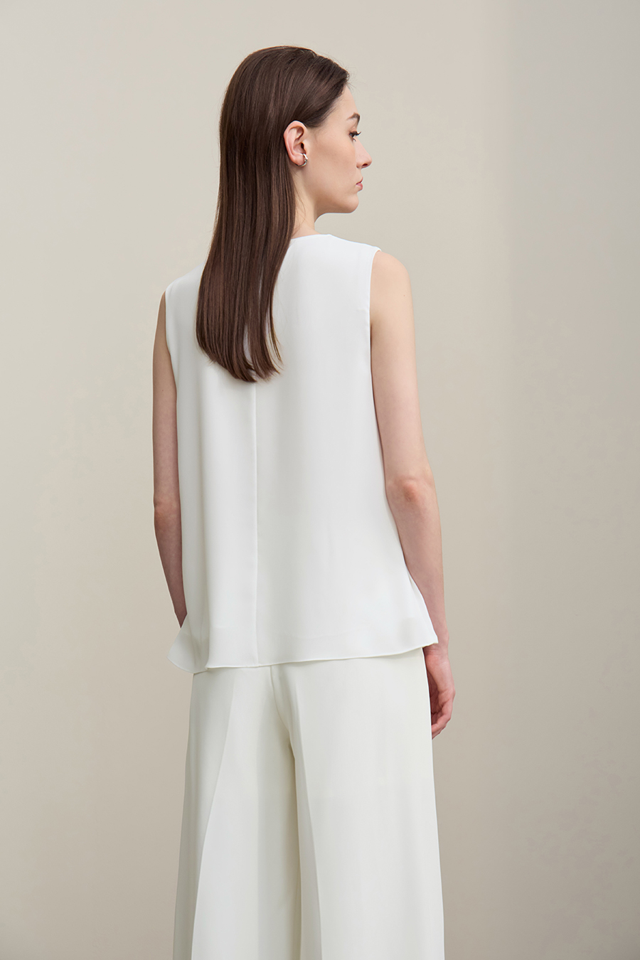 Lace Spliced Chiffon Camisole