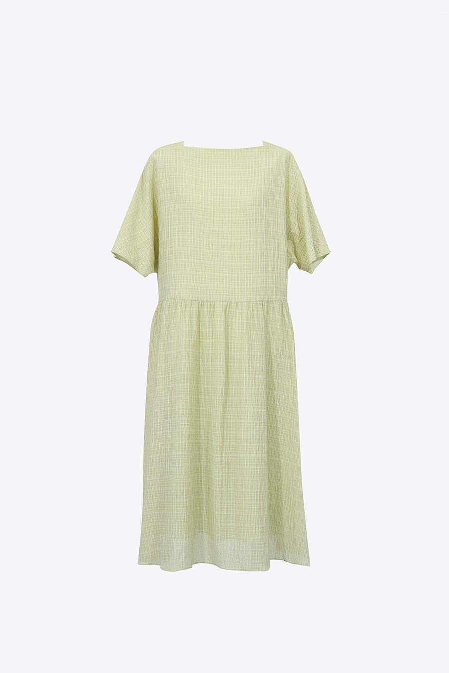 Off-the-Shoulder Three-Quarter Sleeve Dress|AMII