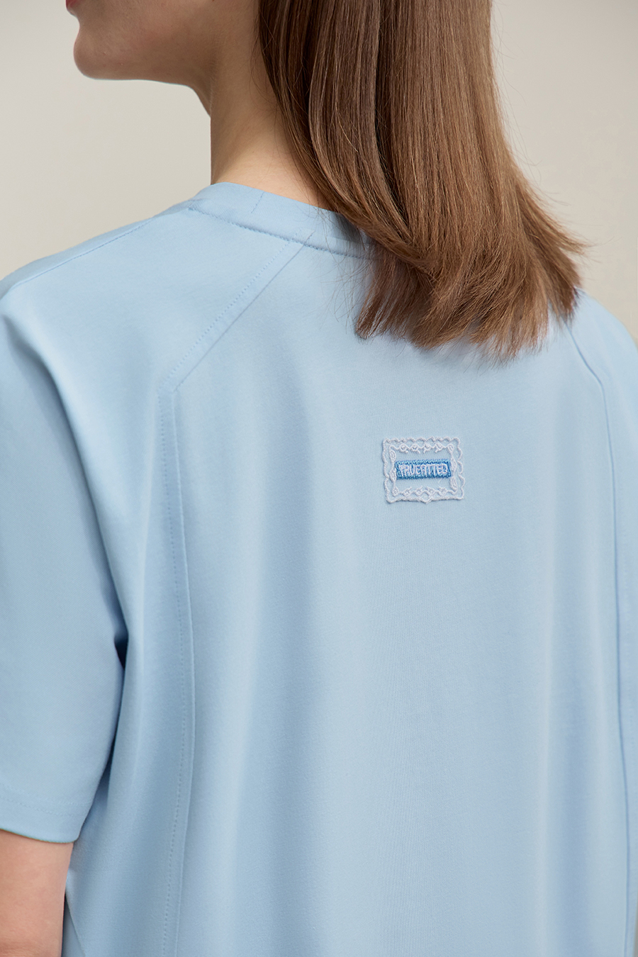 High-low Hem Pure Cotton T-shirt|AMII
