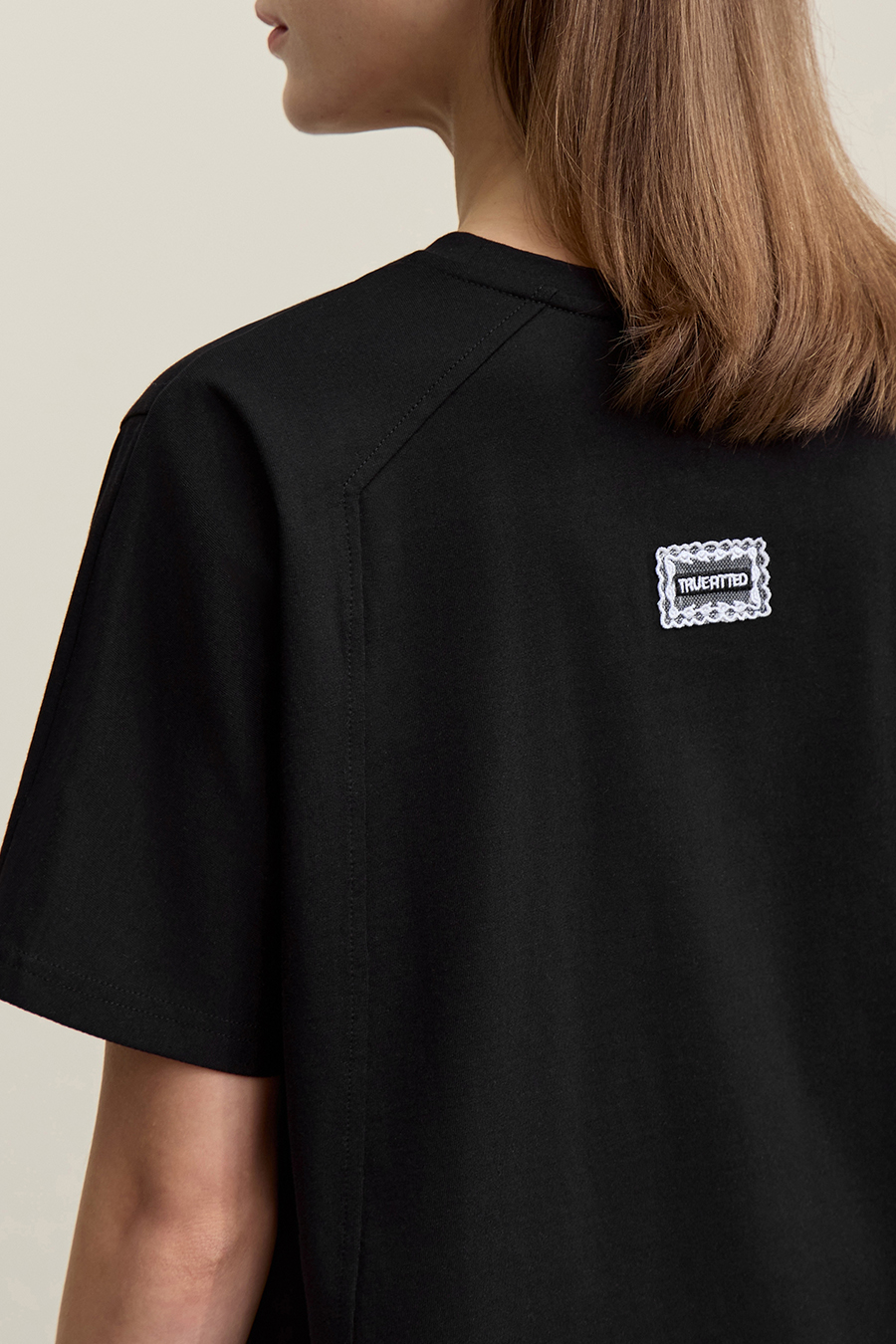 High-low Hem Pure Cotton T-shirt|AMII