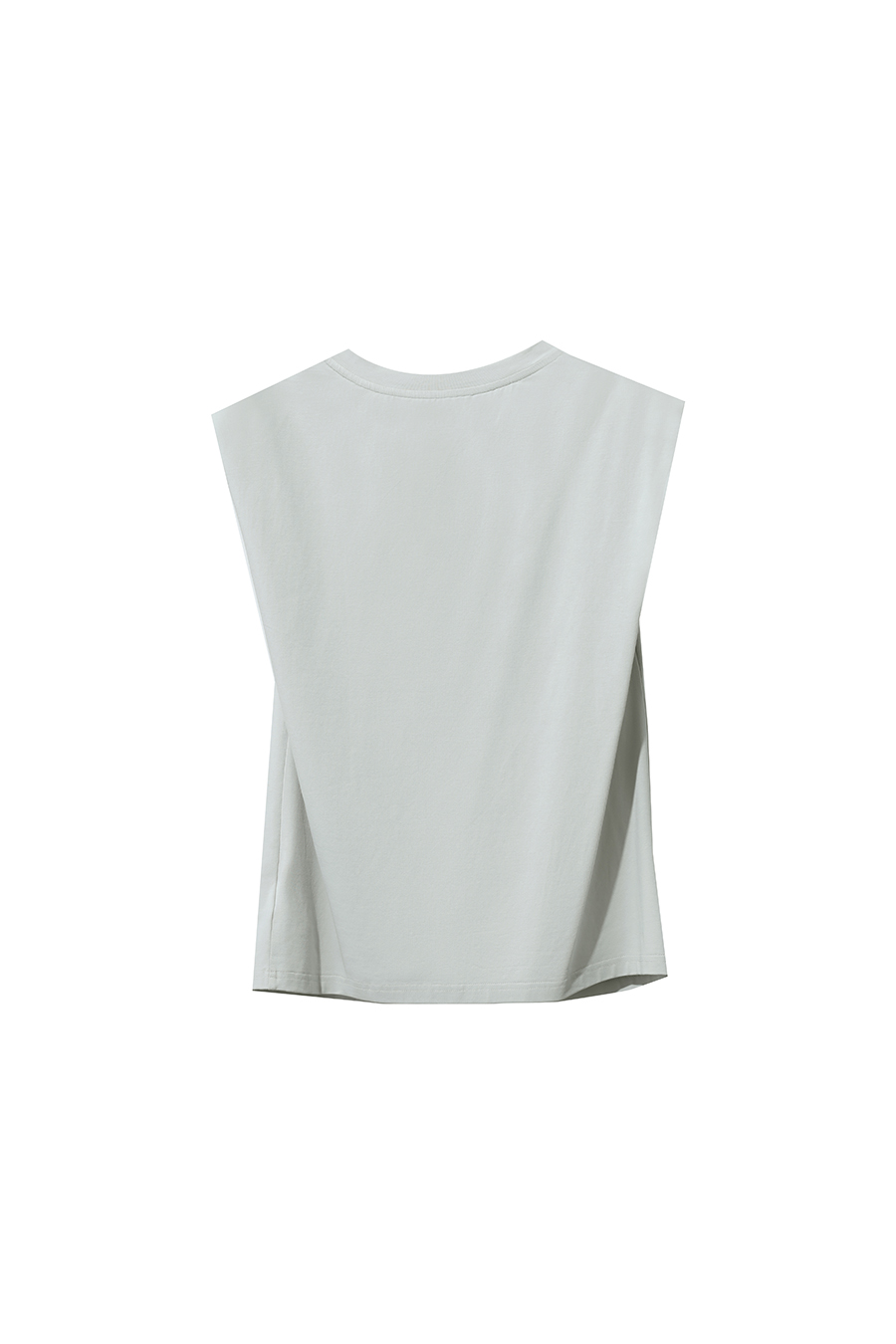 Wide Shoulder Ice Porcelain Cotton T-shirt