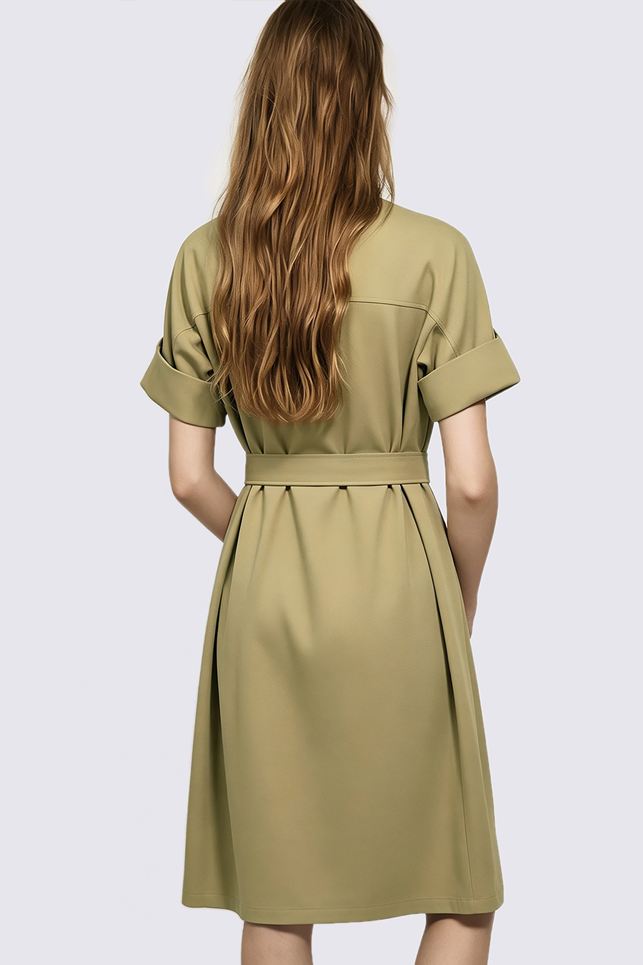 Workwear Waist Belt Dress