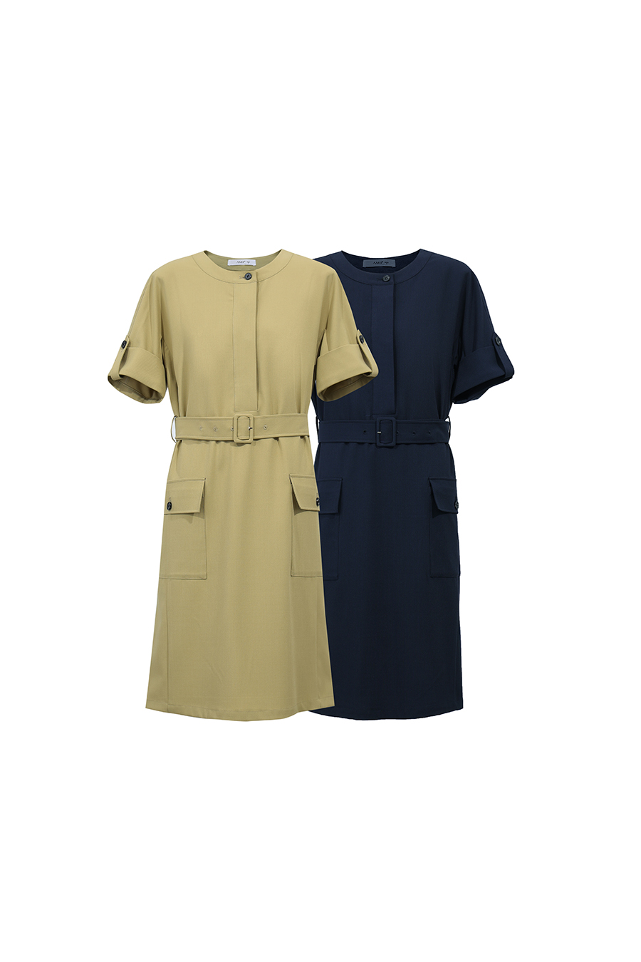 Workwear Waist Belt Dress