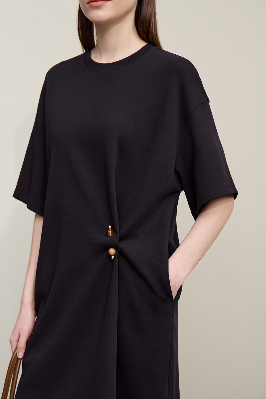 Decorative Brooch Dress|AMII