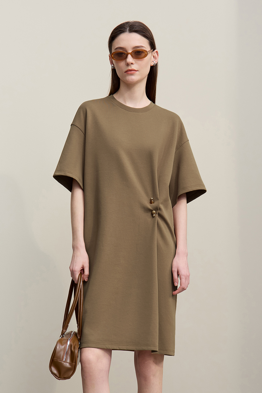 Decorative Brooch Dress|AMII