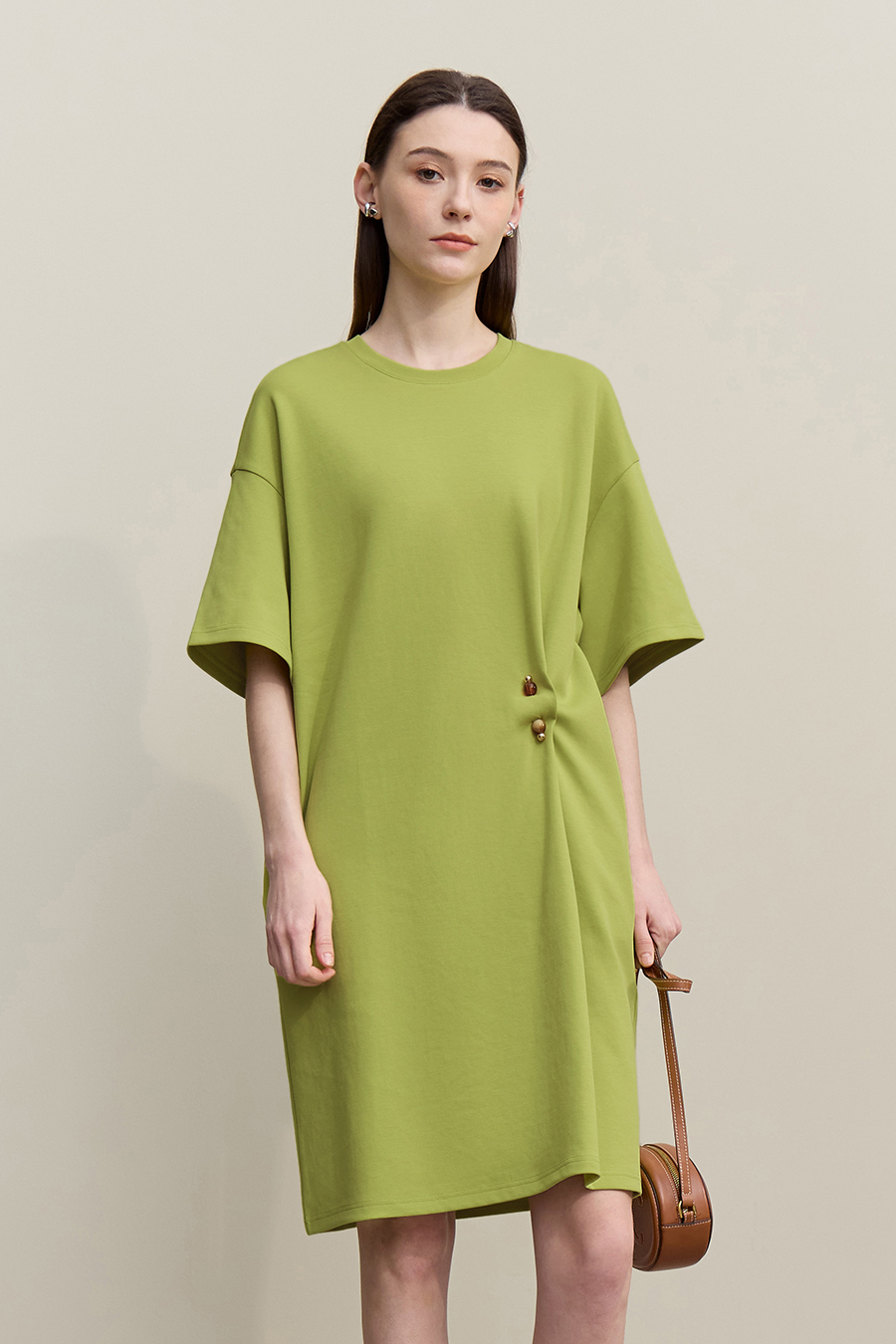 Decorative Brooch Dress|AMII