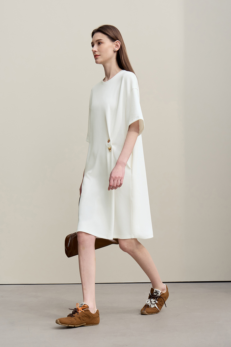 Decorative Brooch Dress|AMII