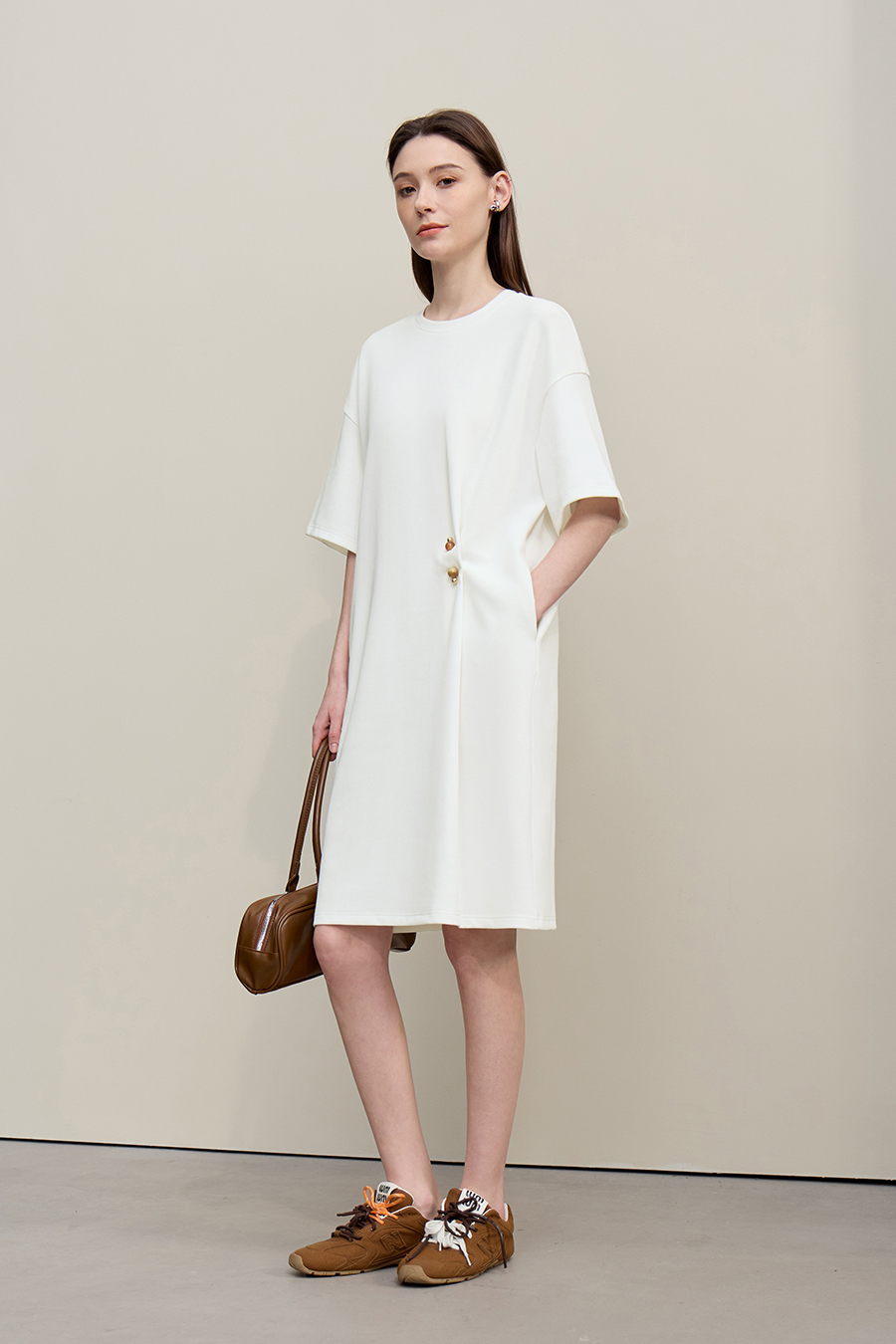 Decorative Brooch Dress|AMII