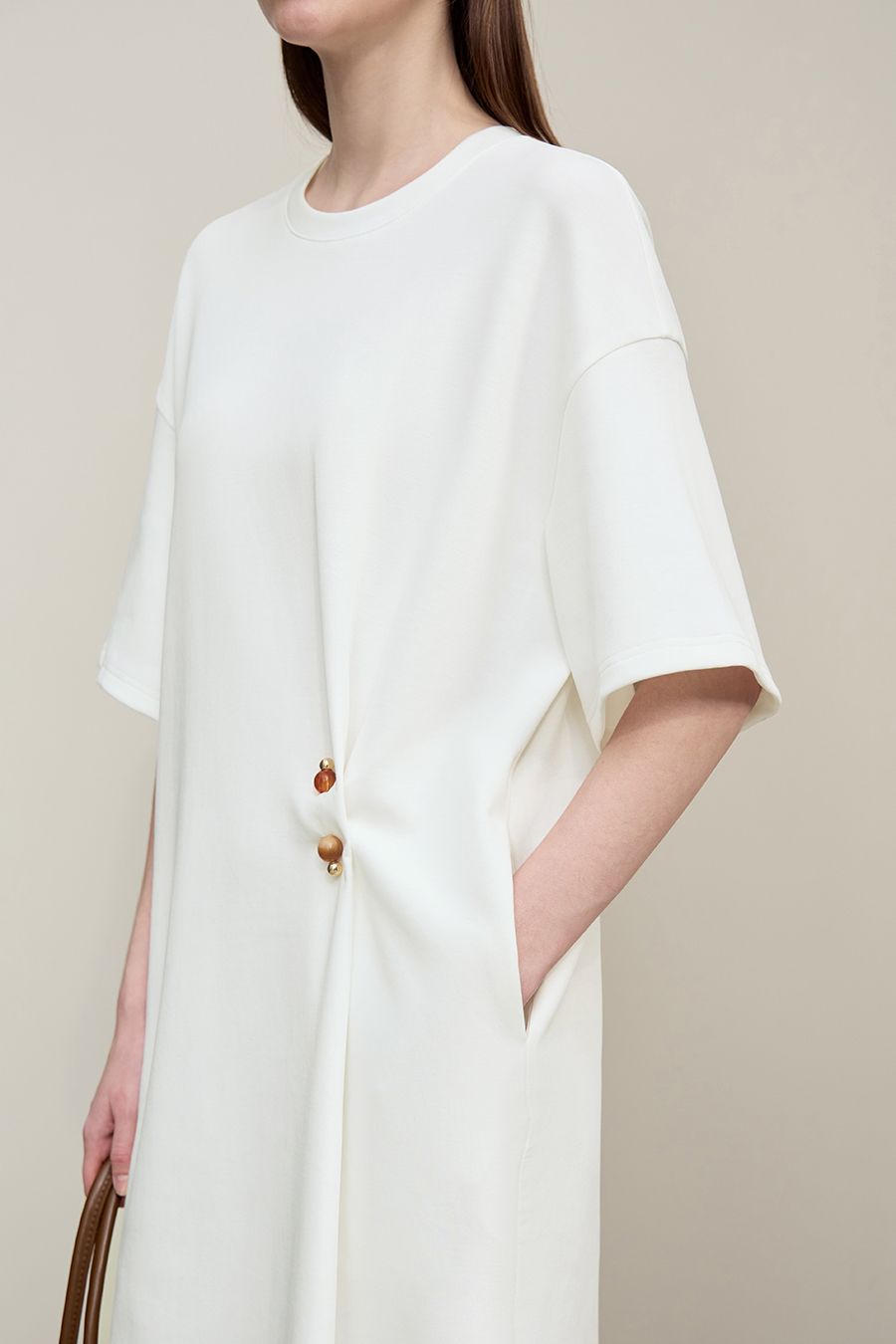 Decorative Brooch Dress|AMII