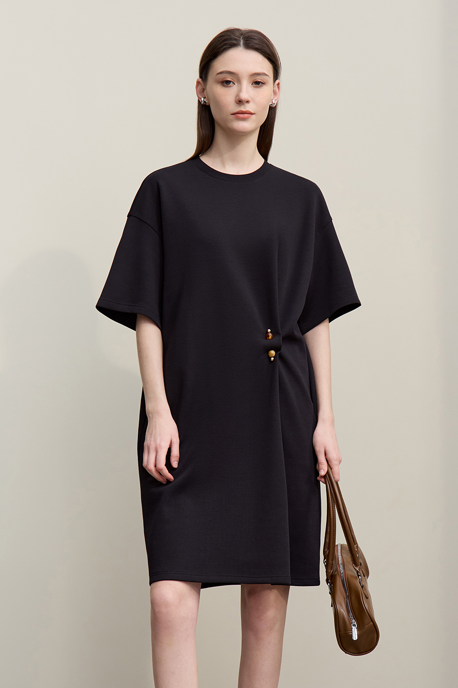 Decorative Brooch Dress|AMII