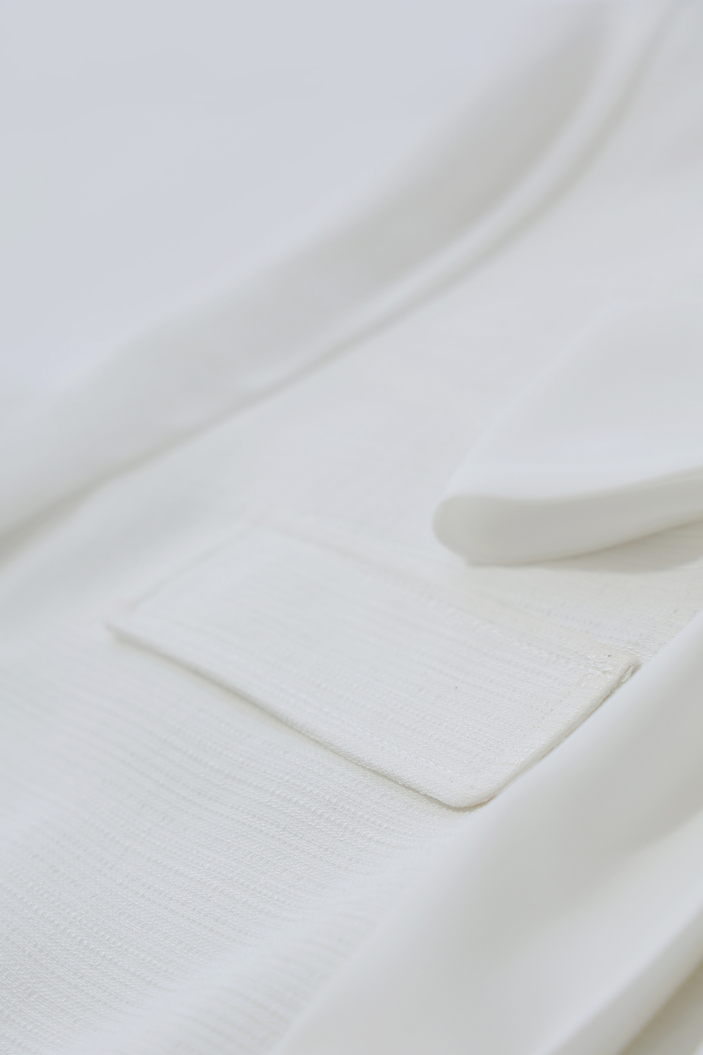 Contrast Fabric Spliced Chiffon Blouse|AMII