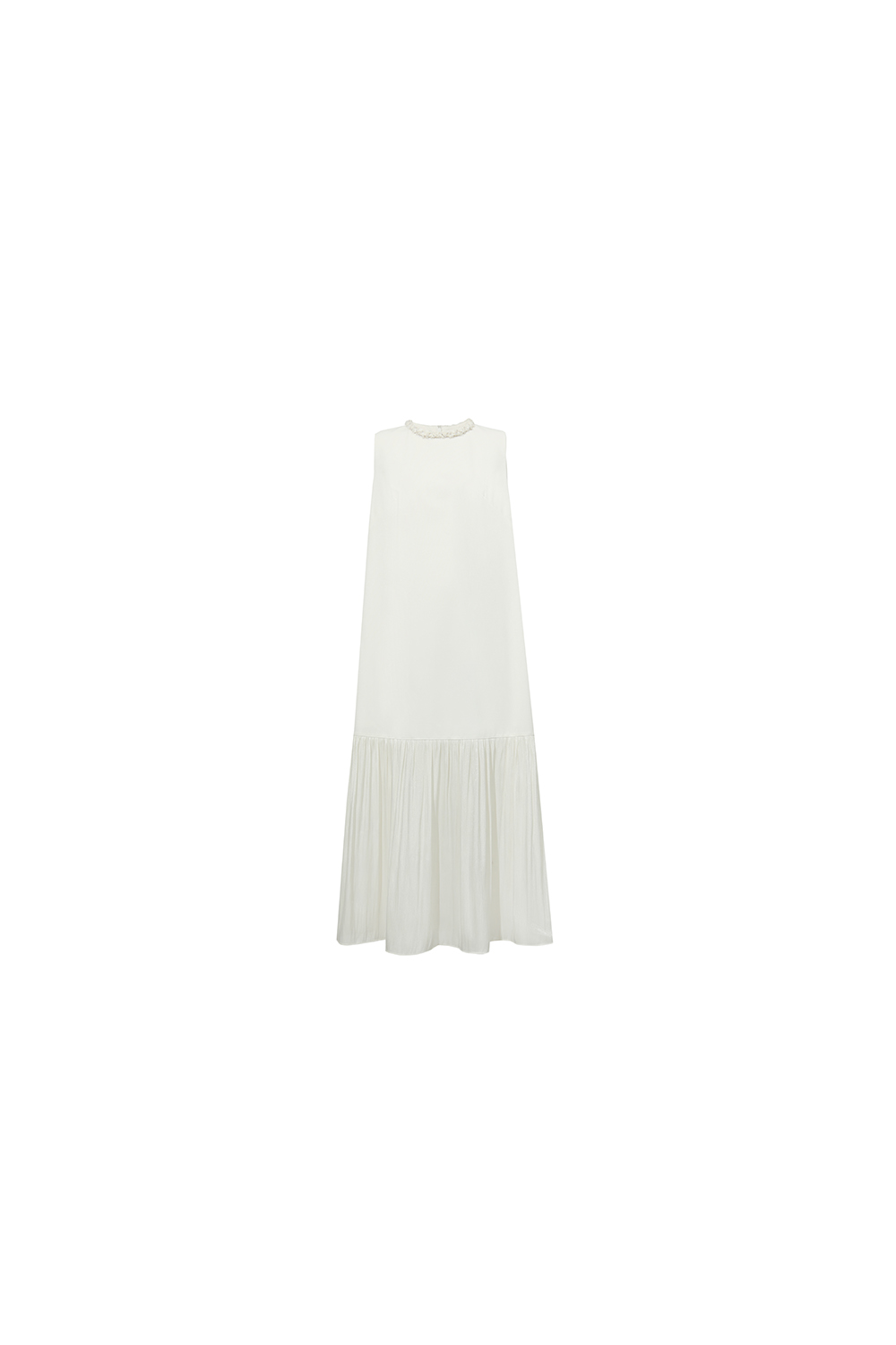 Elegant Contrast Fabric Dress
