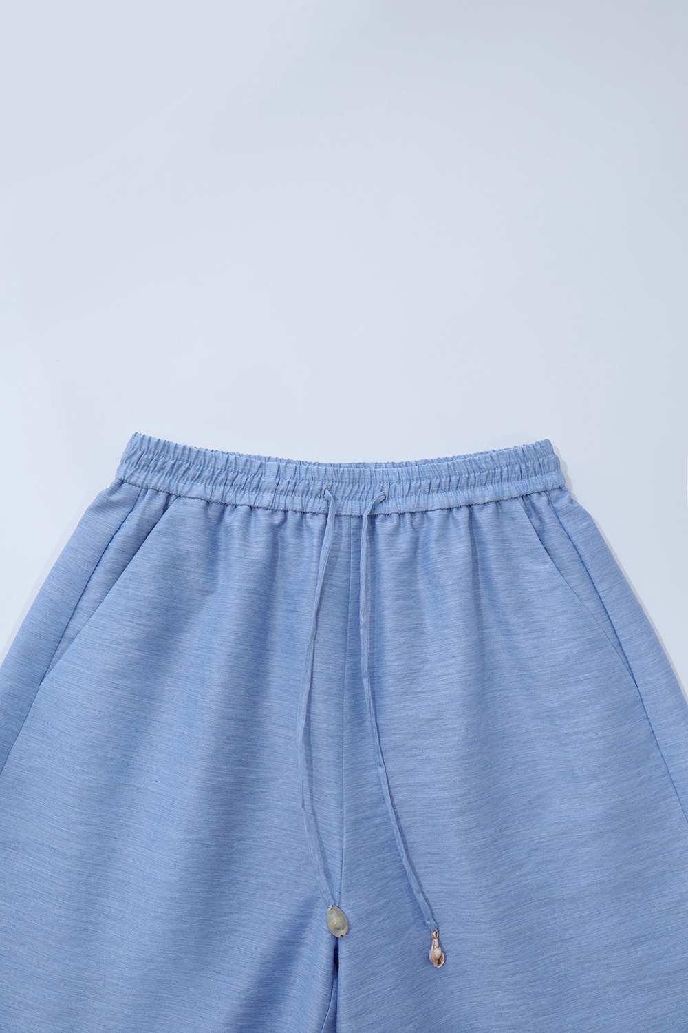 Vacation Drop Shoulder Shirt+Casual Shorts