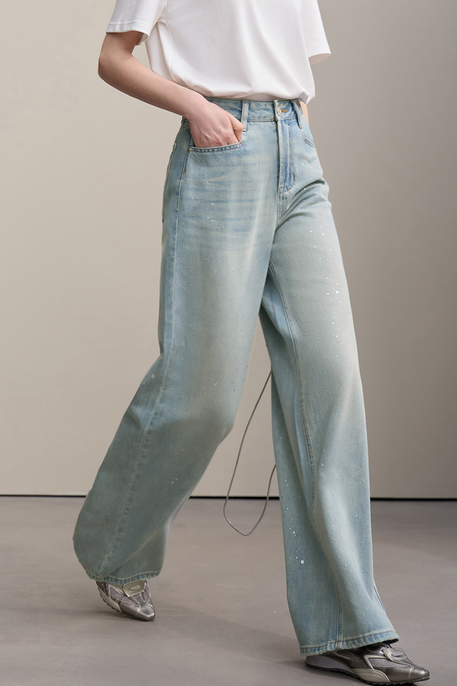 Cotton Lyocell Denim Pants|AMII