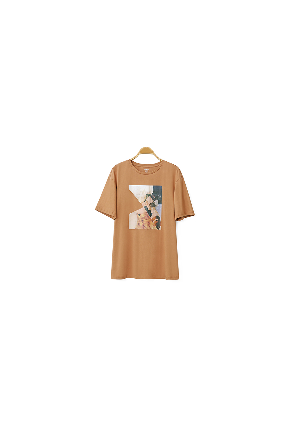 Oil Painting Print Cotton T-shirt