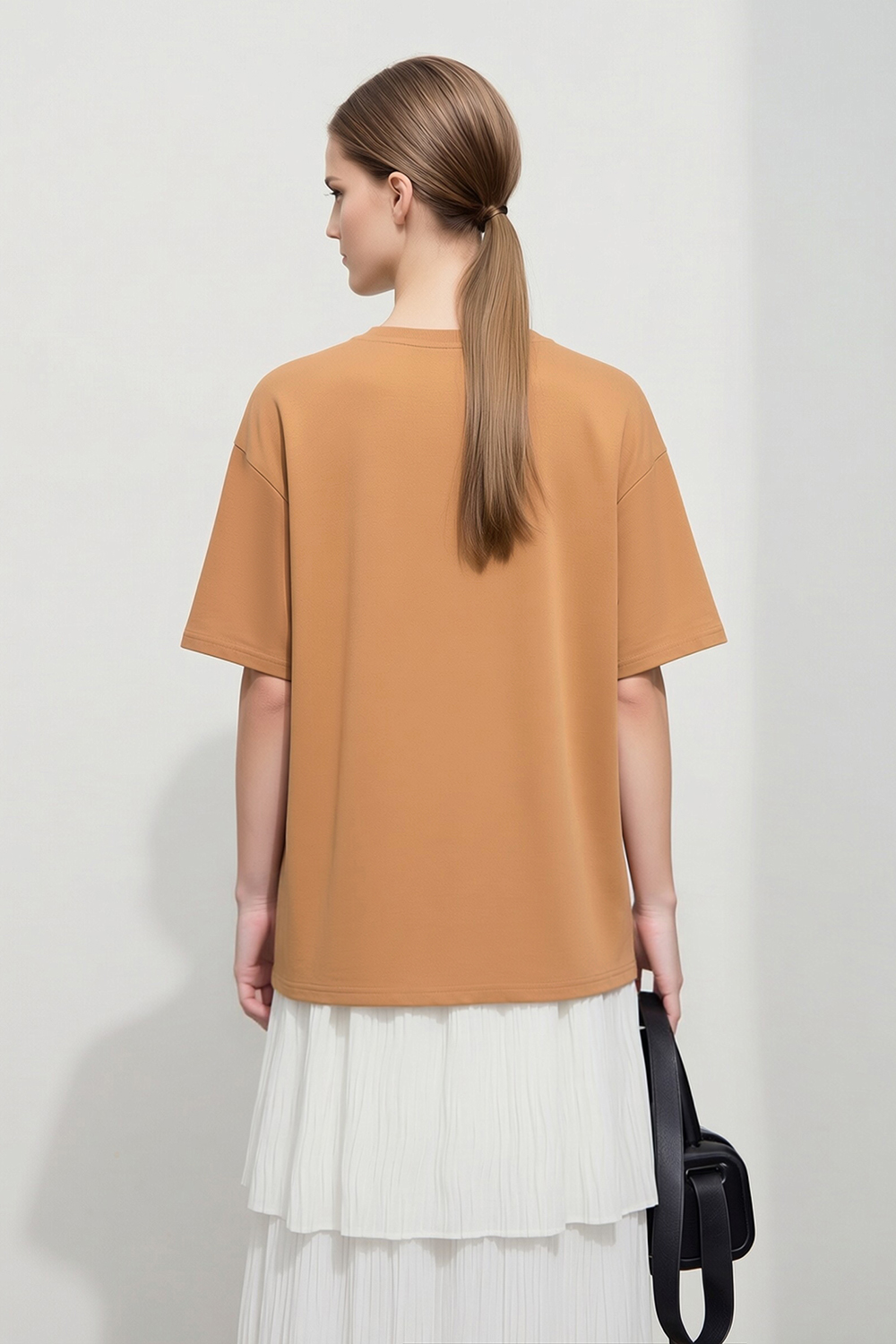 Oil Painting Print Cotton T-shirt