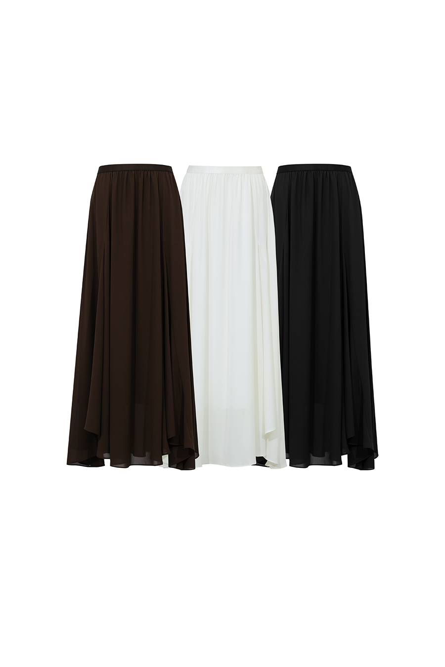 Irregular Hem Midi Skirt|AMII
