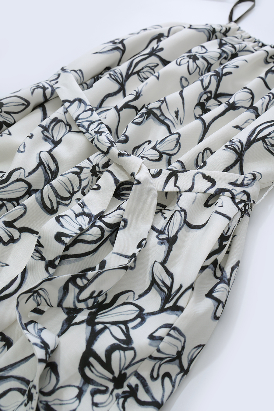 Printed Sling Dress|AMII