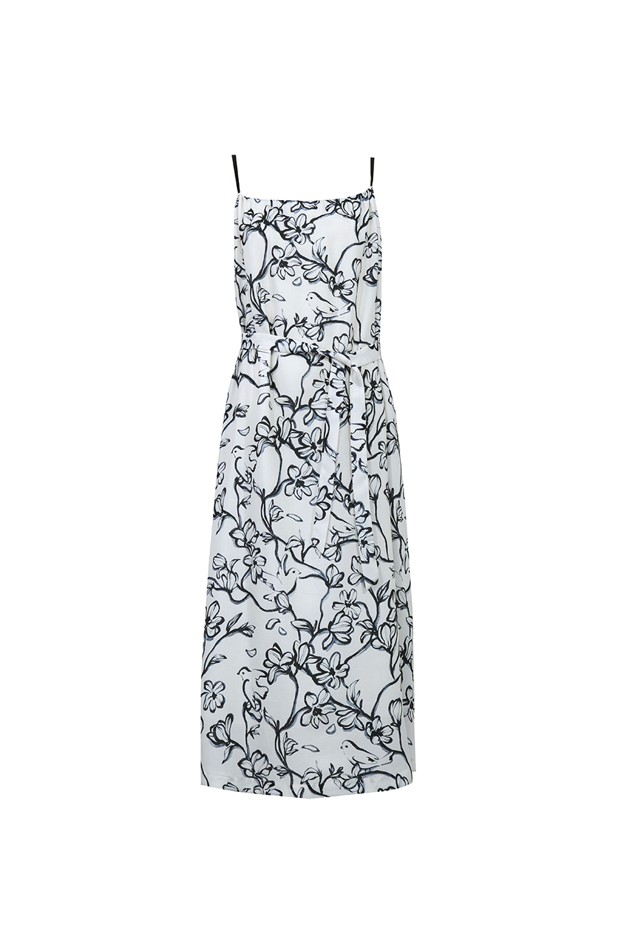 Printed Sling Dress|AMII