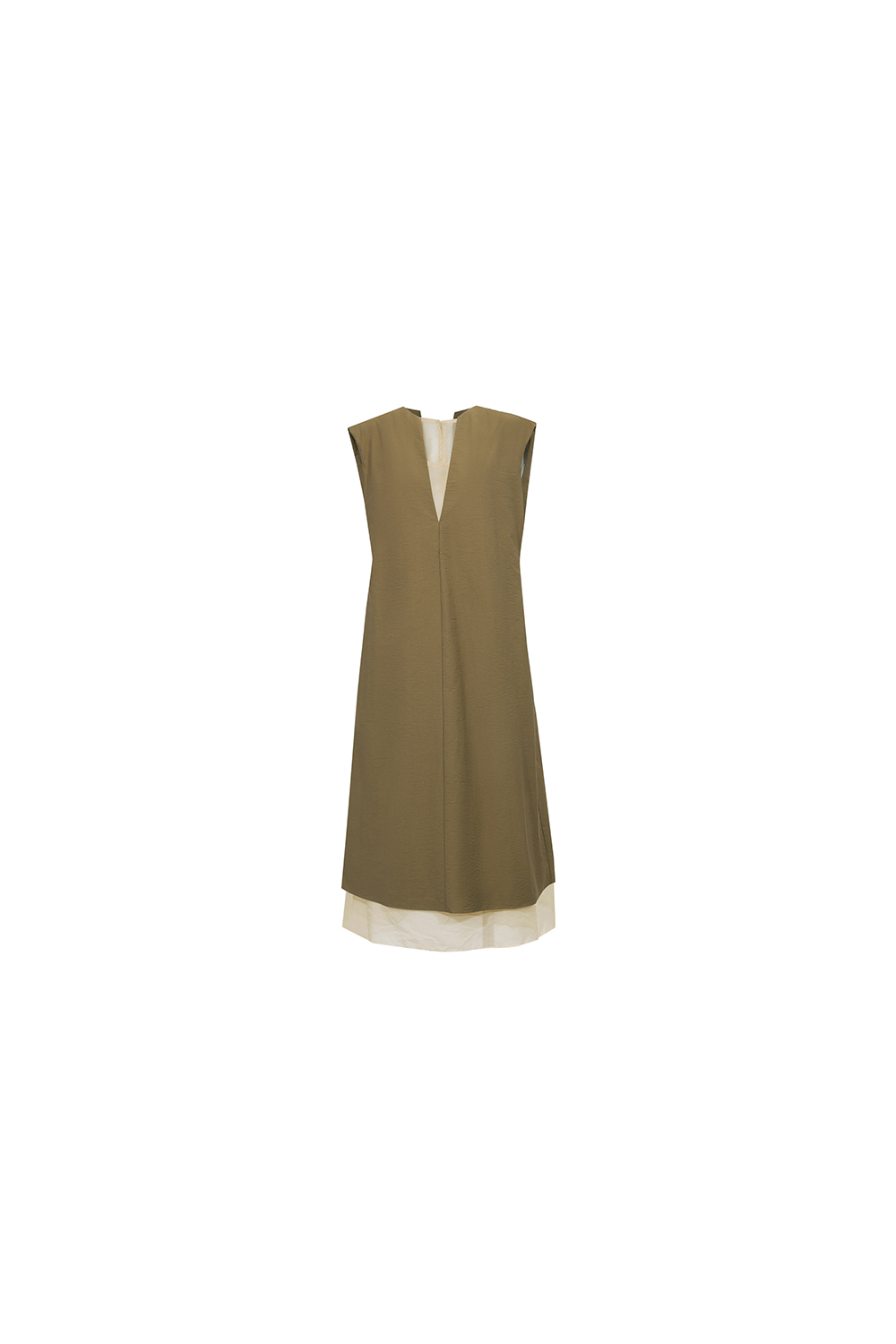 V-neck Sleeveless Layered Tank Dress