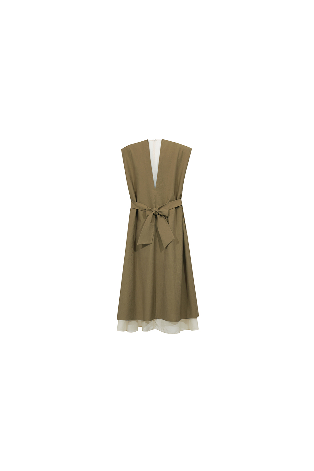 V-neck Sleeveless Layered Tank Dress