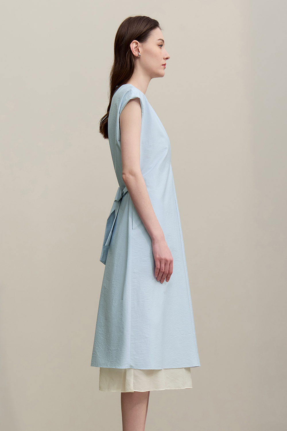 V-neck Sleeveless Layered Tank Dress