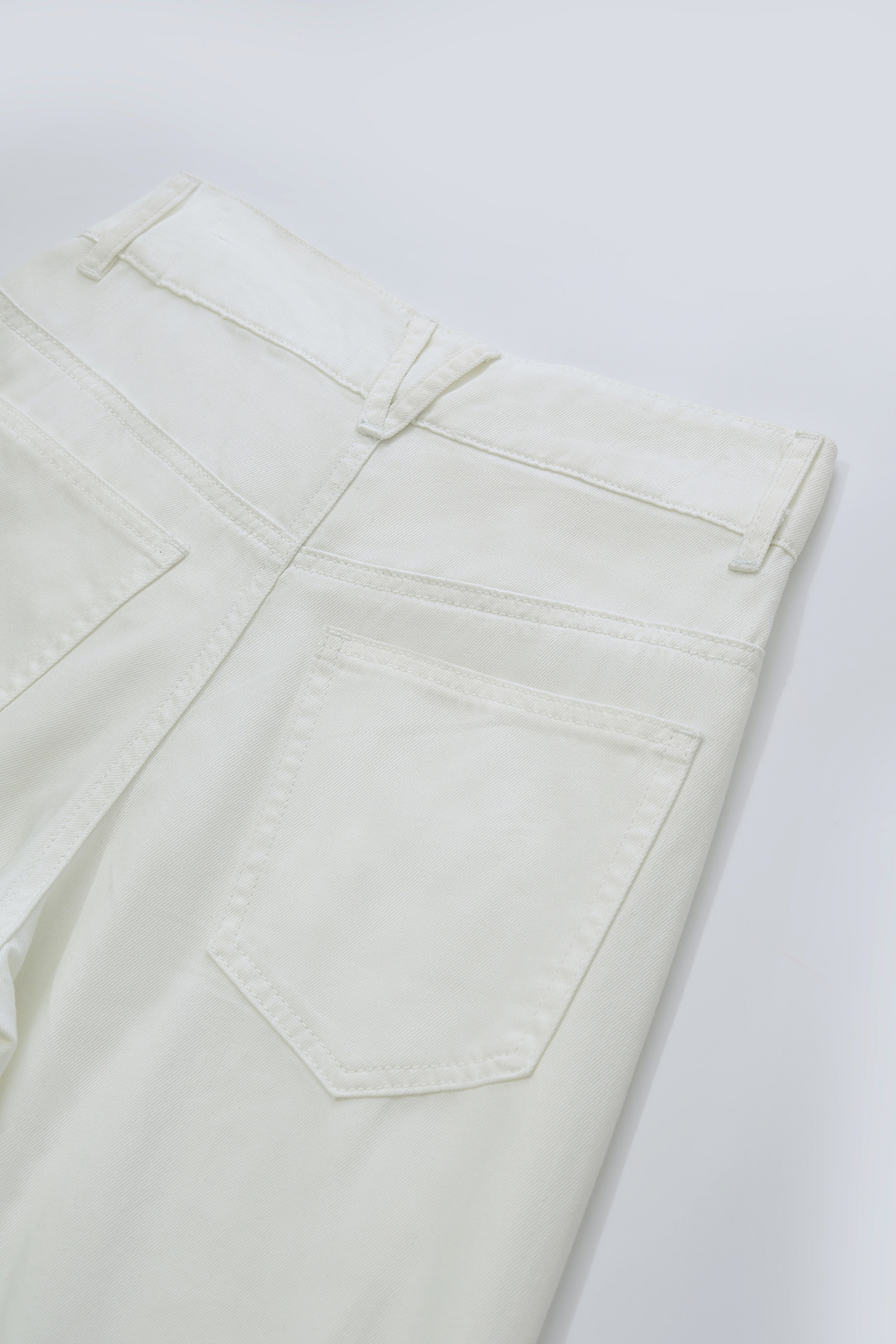 Lyocell Cotton Denim Trousers|AMII