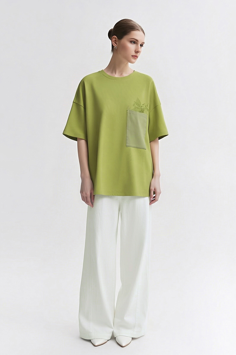 Lyocell Cotton Denim Trousers|AMII
