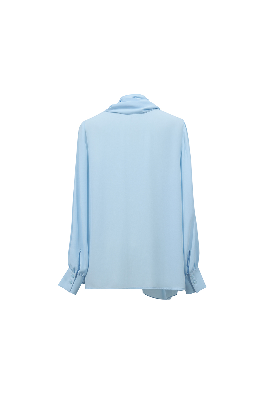 V-neck Chiffon Blouse with Ribbons | AMII