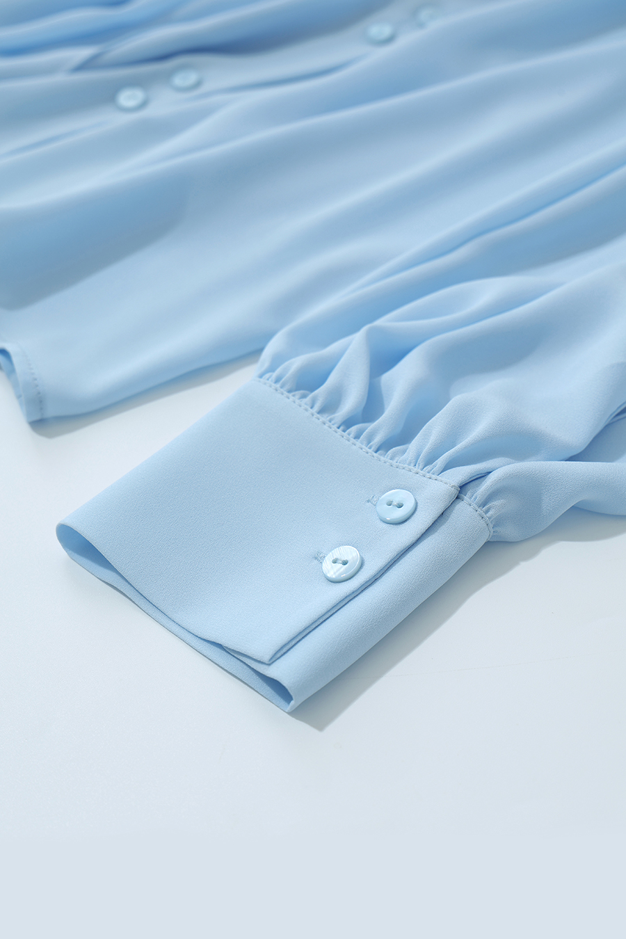 V-neck Chiffon Blouse with Ribbons | AMII