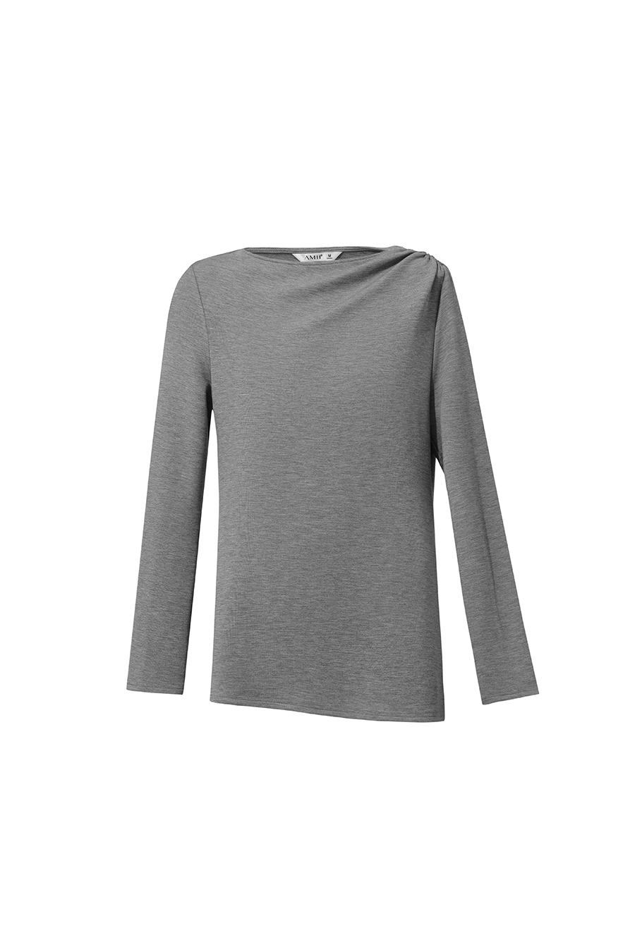Off-Shoulder Ruched Tee | AMII