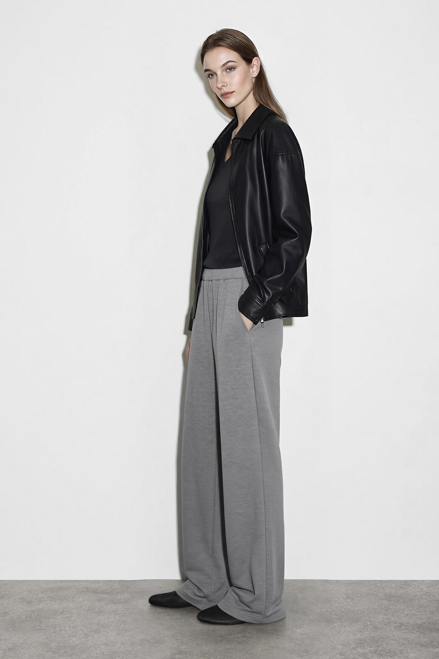 Loose Wide Leg Casual Pants | AMII