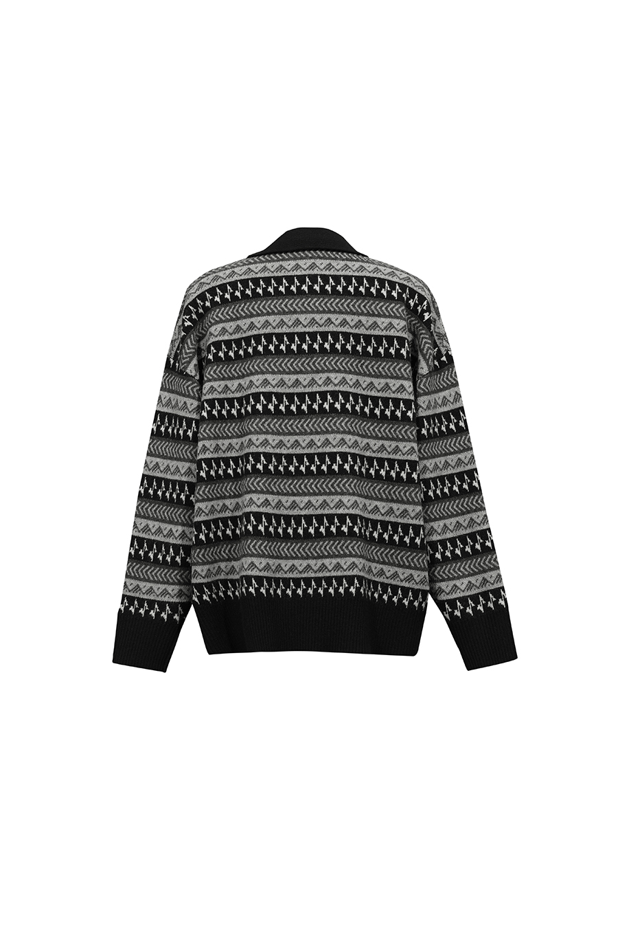 Fair Isle Jacquard Sweater|AMII