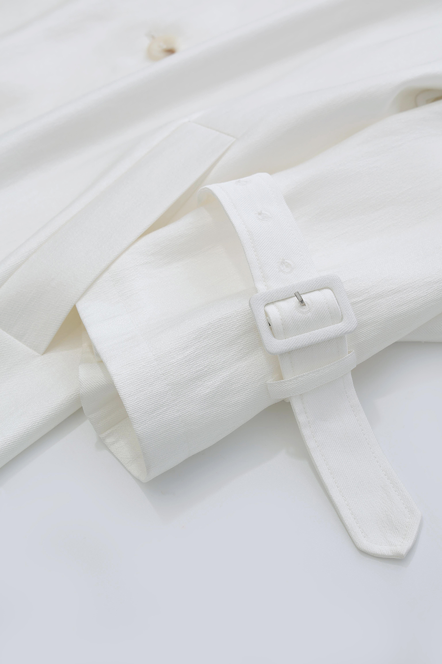 Stand Collar Double-Breasted Trench Coat|AMII