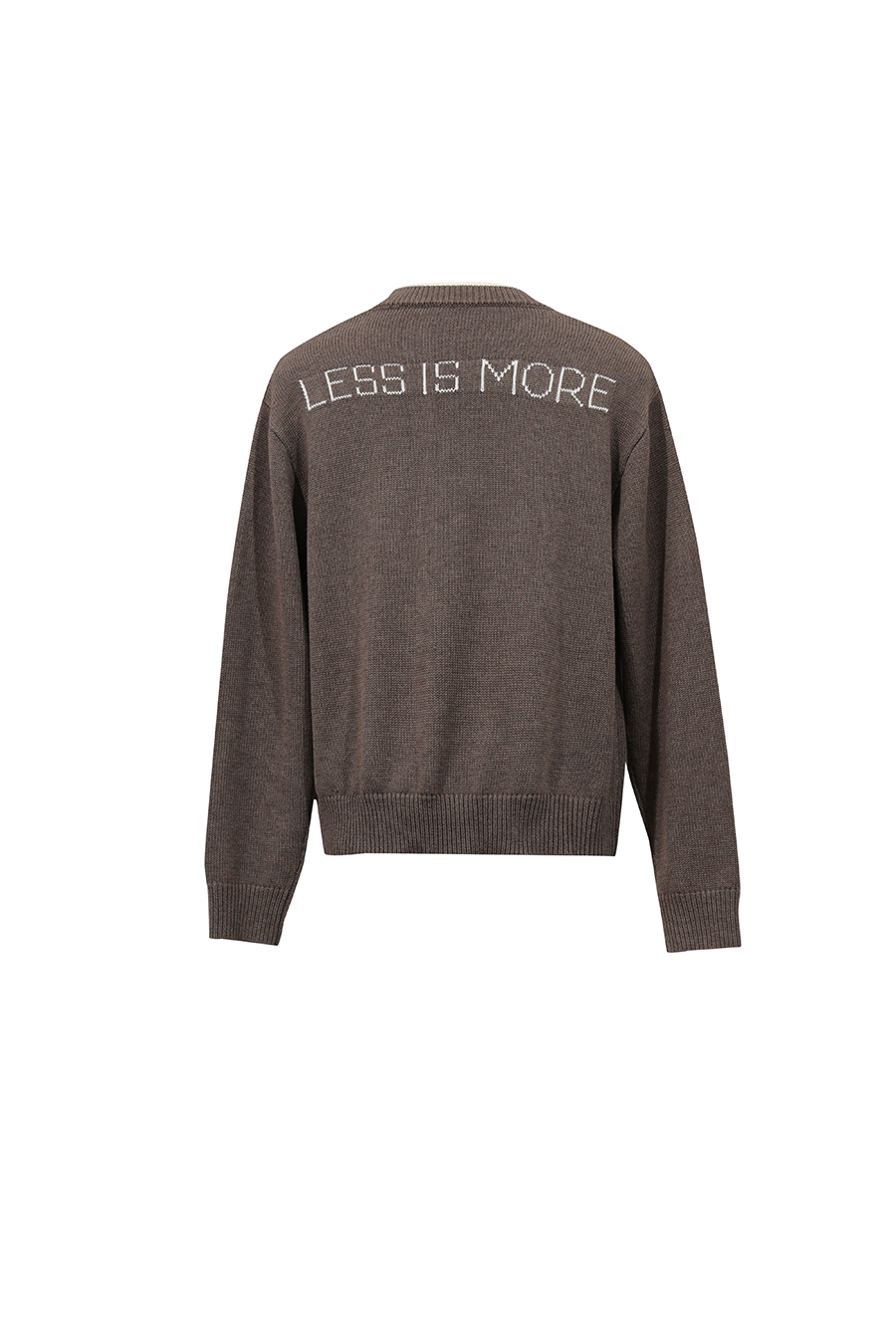 Color‑Block Letter Jacquard Sweater|AMII