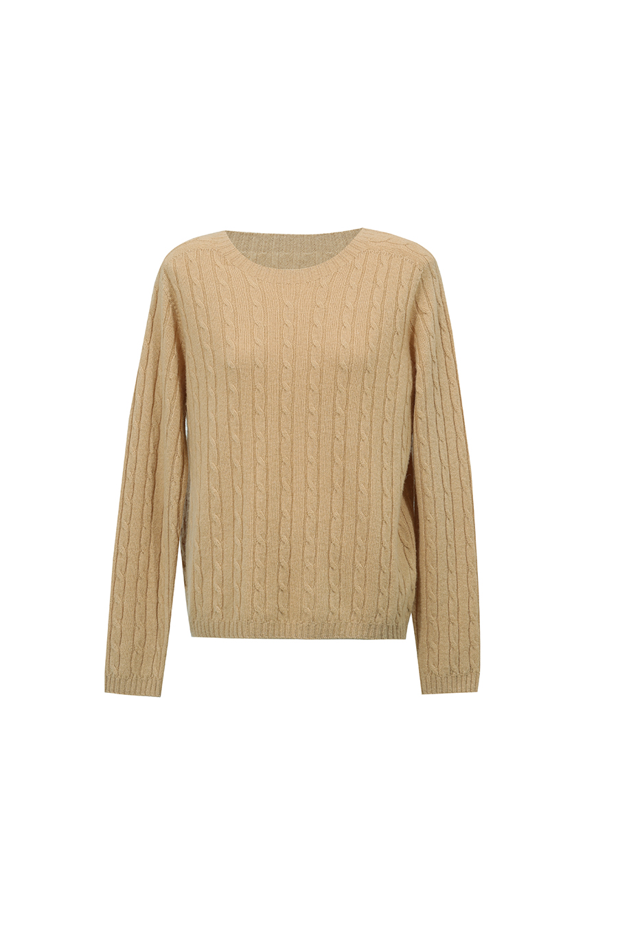 100% Wool Cable Knit Sweater | AMII