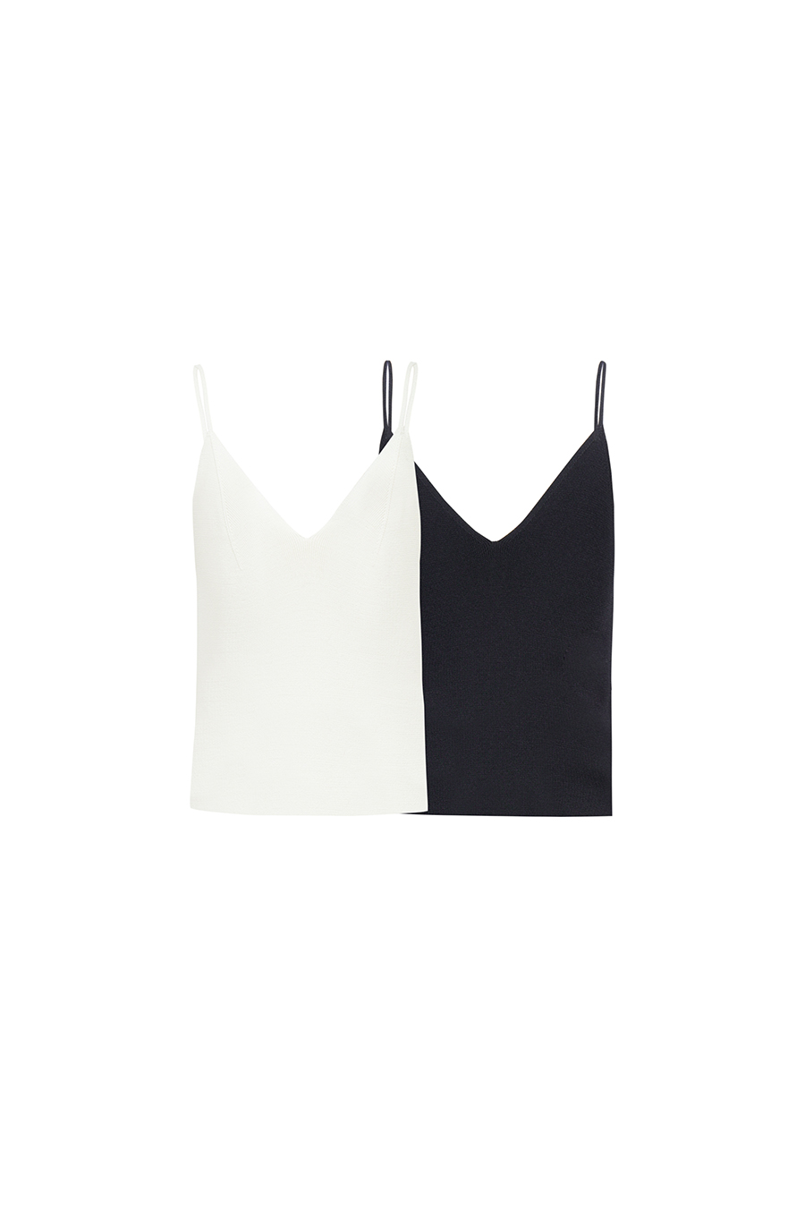 Rib V-Neck Knit Camisole | AMII