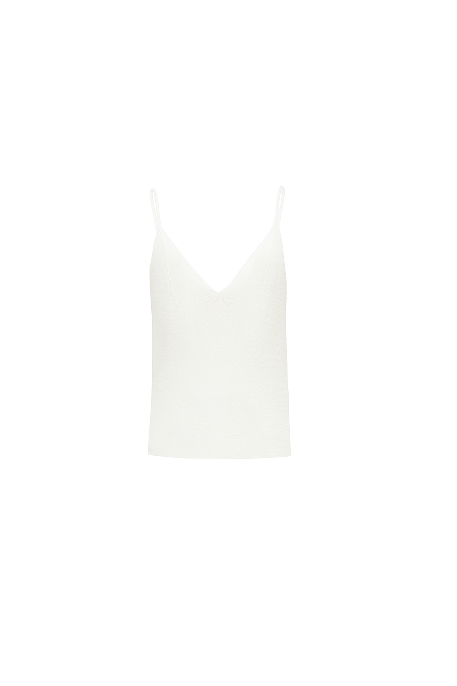 Rib V-Neck Knit Camisole | AMII