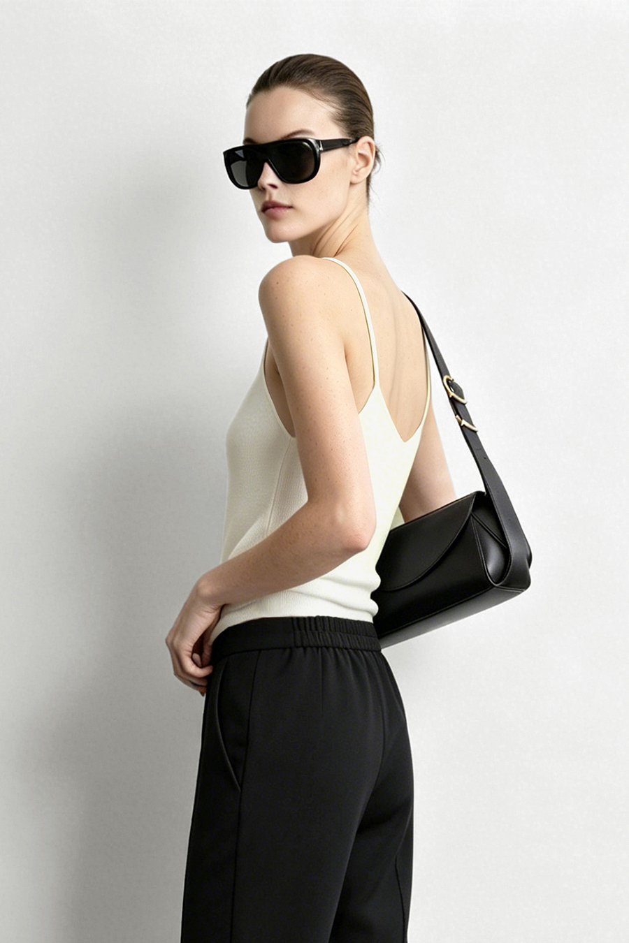 Rib V-Neck Knit Camisole | AMII