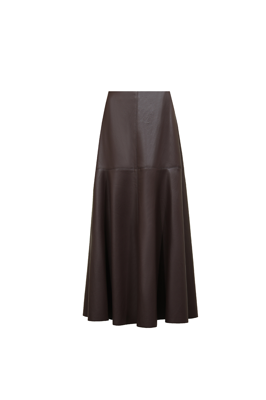 Eco‑Faux Leather Skirt|AMII
