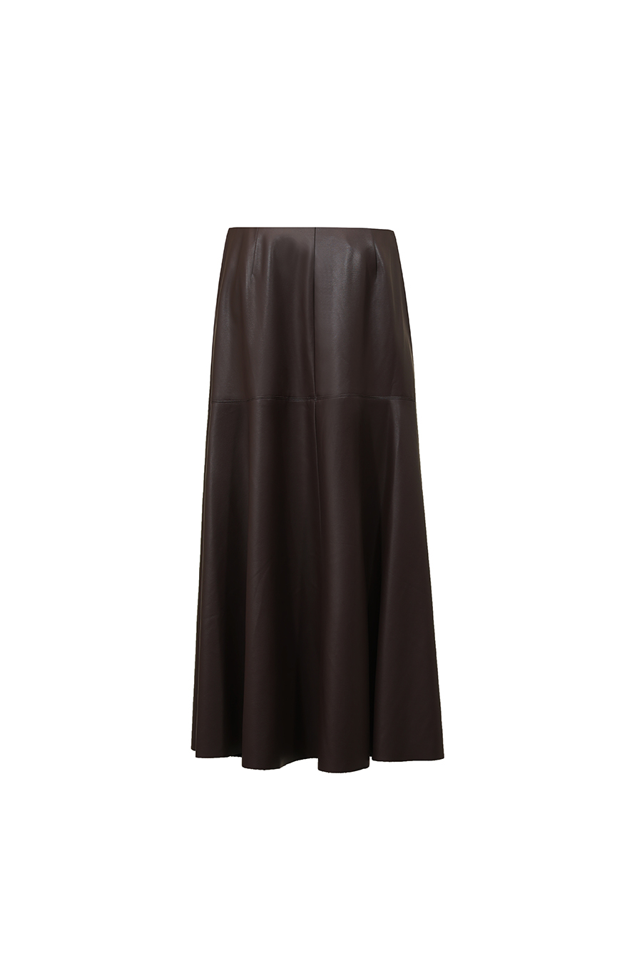Eco‑Faux Leather Skirt|AMII