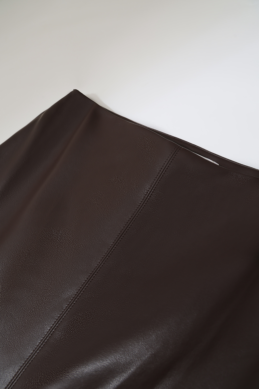 Eco‑Faux Leather Skirt|AMII