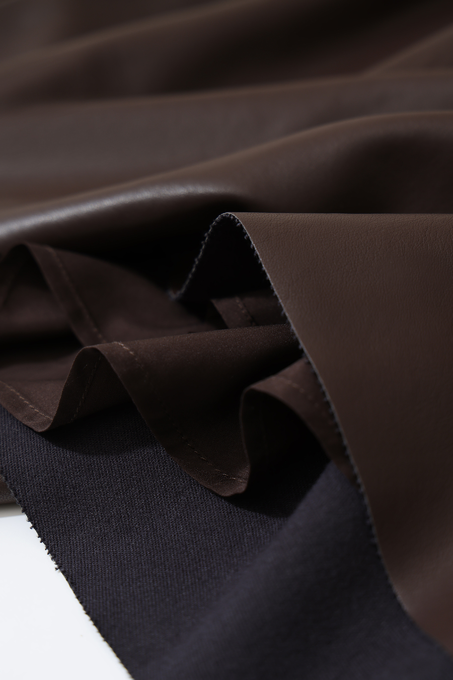 Eco‑Faux Leather Skirt|AMII